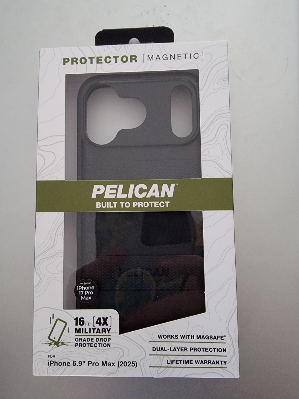 Pelican Protector Magnetic Protector Case for iPhone 17 Pro Max - Black